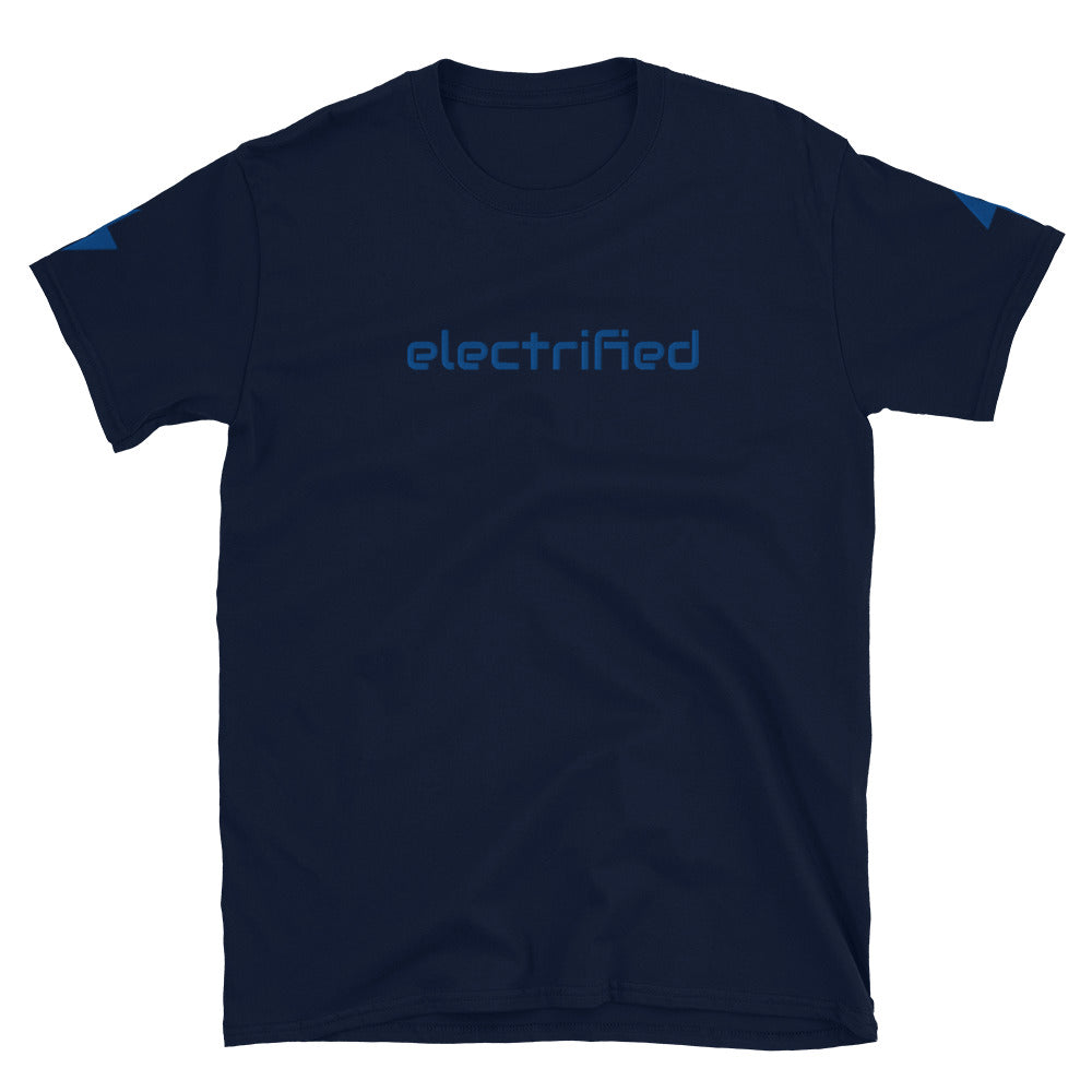 Electrified Embroidered TShirt - Navy Color - https://ascensionemporium.net